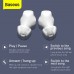 Наушники беспроводные - гарнитура BLUETOOTH 5.0 BASEUS Encok True Wireless Earphones WM01 белые
