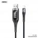 Кабель для iPhone 11 X Xs Xr 8 7 с LED дисплеем REMAX RC-096i Lightning