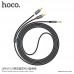 Адаптер rca - 3.5mm переходник HOCO UPA10 Double lotus AUX audio cable 1.5m