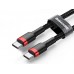 Кабель Type-C - Type-C 100W Baseus Cafule PD2.0 самый быстрый 5 ампер CATKLF-ALG1