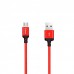 Кабель длина 2 метра Hoco X14 micro-USB быстрая зарядка красный
