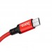 Кабель длина 2 метра Hoco X14 micro-USB быстрая зарядка красный