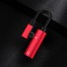 Адаптер-Переходник Type-C для зарядки телефона и подключения наушников Mini Jack 3.5мм LA002 красный