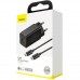 Зарядное устройство BASEUS GaN Mini Quick Charger 45W with Cable Type-C to Type-C черное (CCGAN-Q01)