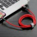 Кабель Baseus Cafule Cable USB - Lightning 2 метра CALKLF-C09 красный