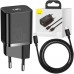Блок питания Baseus Super Quick Charger 20w комплект з кабелем type-c - lightning (TZCCSUP-B01)