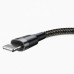 Кабель Baseus Cafule Lightning USB 1.5 A 2m CALKLF-CG1 Black-Grey