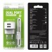 Зарядный блок с кабелем Borofone ba23a для IPhone IPad