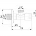 Кран приборный буксовый Icma 1/2" угловой №519