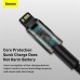 Кабель быстрой зарядки 20W Baseus Tungsten Gold Type-C - Lightning CATLWJ-01