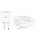 Зарядное устройство HOCO C76A Plus Speed Source PD 20W блок быстрый + кабель Type-C to Lightning