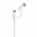 Кабель Xiaomi 2-in-1 двойной микро и тайп-с 2.4A 0.3m 6970244524928