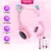 Bluetooth наушники Hoco W27 cat ear с кошачьими ушками и подсветкой