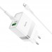 Блок питания и кабель HOCO charger set N21 1 USB 1 Type-C 30W