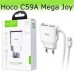 Блок питания iPhone 5 6 7 8 11 сетевое зарядное 2 юсб Hoco c59a