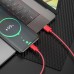 Кабель USB на USB-C 3a быстрая зарядка Borofone BX52 Airy силиконовый красный