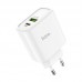 Зарядное устройство 2 юсб порта 18 ватт Hoco C57a Qc 3.0 PD