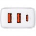 Быстрый блок зарядное Baseus Compact Quick Charger 2U+C 30W CCXJ-E02