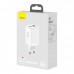 Сетевое зарядное устройство Baseus GaN3 Pro Fast Charger 2C+U на 65W (CCGP050102) блок белый