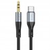 Кабель AUX-адаптер НОСО UPA22 3.5 male - Type-C Silicone digital audio conversion cable 1м