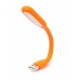 Фонарик USB Torch LED лампочка оранжевая