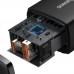 Компактное быстрое зарядное устройство Baseus 20W 2 порта (1Type-C + 1USB) черное