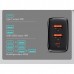 Зарядное устройство 3 порта Baseus 30W (1Type-C + 2USB) CCXJ-E01 черное