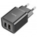 Зарядное устройство Hoco N25 Maker (2 USB) 6931474782076 черное