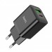 Зарядный адаптер Hoco N28 Founder 20W (Type-C + USB) черный