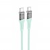 Кабель Hoco U111 Transparent Discovery 60W Type-C to Type-C (1.2m)