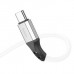 Кабель силиконовый Hoco X86 Spear Silicone Type-C to Type-C 60W (1m) белый