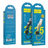 Кабель Hoco X35 cool USB to micro-USB - короткий 0.25 метра черный