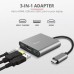 Адаптер Trust Dalyx USB-C 3-в-1 - Type-C HDMI USB