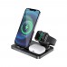 Беспроводное зарядное Hoco CW33 Ultra-Charge 3-in-1 vertical wireless fast charger