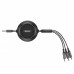 Кабель рулетка тройной Baseus Golden Loop Three-in-One CAMLT-JH01