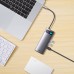Хаб - док-станция Baseus WKWG030013 Metal Gleam Series 6-in-1 Type-C HUB Docking Station
