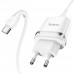 Блок питания Hoco N1 1 порт + кабель USB-C комплект белый
