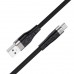 Кабель силиконовый Hoco X53 Angel USB - Lightning черный