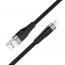 Кабель силиконовый Hoco X53 Angel USB - Lightning черный