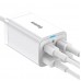 Зарядное устройство адаптер Baseus Gan3 Pro CCGP040002 4 выхода белое