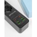 Сетевой фильтр Proove Power Socket P-03 (3 розетки + 4 USB + 2 Type-C)