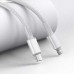 Кабель Baseus High Density Braided USB-C to Lightning 1 метр (CATLGD-02) белый