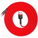Кабель Baseus Cafule USB - Type-C 3 метра красный CATKLF-U09