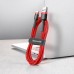 Кабель Baseus Cafule USB - Type-C 3 метра красный CATKLF-U09