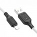 Кабель HOCO X90 резиновый USB - Lightning 100 см белый
