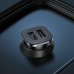 Зарядное устройство адаптер для авто HOCO NZ4 Wise 24w 2 порта metal grey
