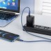 Кабель с экраном HOCO S51 USB (m) - Lightning (m) 1.2м нейлоновый синий