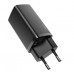 Сетевое зарядное устройство Baseus GaN Lite 65W 1USB + Type-C (CCGAN2L-B01) черное