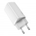 Блок зарядный адаптер Baseus GaN Lite 65W 2 порта USB + Type-C (CCGAN2L-B02) белый