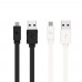 Дата кабель Hoco X5 Bamboo USB to MicroUSB (100см) плоский белый